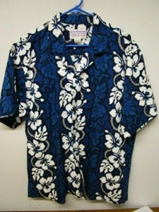 HAWAIIAN Print Men's Aloha Shirt / K.Y's International Fashion ~ X LARGE - Picture 1 of 3