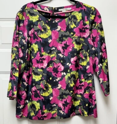 Blusa floral mezcla seda BODEN multifloral talla 8 mezcla seda Foto 1 de 4