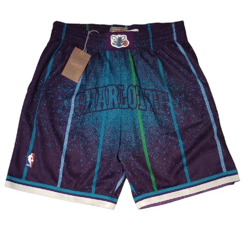 Mitchell Ness Charlotte Hornets RE-TAKE Gradient Swingman Shorts 1994 Men's XL Cover
