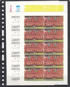 Liverpool Calcio 1987 St Vincent MNH 1 v X 10 Prova Colore 5 Fogli - Foto 1 di 1