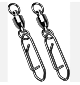 20 PCS Stainless Steel Swivels Fishing Snap Swivels Black Nickel 1# 32mm - Picture 1 of 6