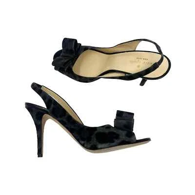 Zapatos de salón Kate Spade de gamuza con estampado animal talla 9 nuevos sin caja Foto 1 de 4