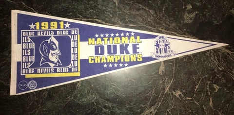 DUKE 1991 NATIONAL CHAMPIONS PENNANT Cover