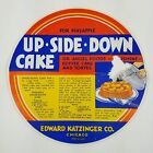 Vtg Crisco Upside Down Cake Recipe Advert Edward Katzinger Tin Pan Co 1940s