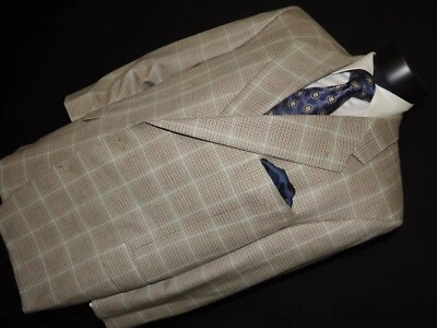 Hickey Freeman men's Loro Piana super 130's custom jacket coat 48 short portly - Image 1 of 4