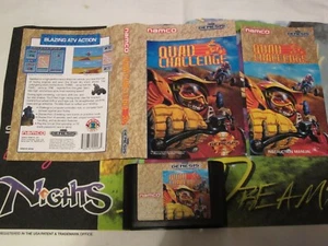 Quad Challenge for Sega Genesis - Cart, Manual, Insert - Namco, Excellent Cond - Picture 1 of 2