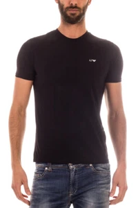 Armani Jeans AJ T-Shirt Sweatshirt Man Black 8N6D016JPFZ 1200 Sz XL MAKE OFFER - Picture 1 of 10