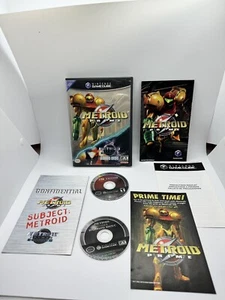 Metroid Prime and Echoes Bonus Disc Gamecube CIB Complete Black Label Near Mint! - Picture 1 of 3
