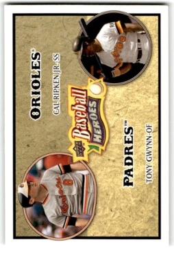 2008 Upper Deck Baseball Heroes Cal Ripken Jr./Tony Gwynn Baltimore Orioles/San - Image 1 of 2