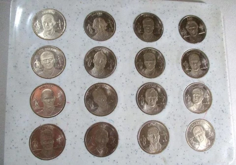 FC Barcelona SILVER coin set RARE Ronaldo Guardiola 76.5 gramm fine silver Cover