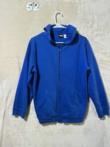Everlast Boys Sweater Large 14/15 Blue Full Zip Hoodie Long Sleeve - Picture 1 of 9