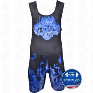 Titan Triumph Blue Inferno Powerlifting Singlet IPF AMP USPA Legal - Picture 1 of 1