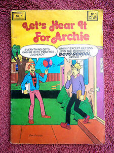 LET'S HEAR IT FOR  ARCHIE  POCKET  MAGAZINE  No.7  1987  [PRINTED IN AUSTRALIA]