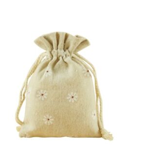  20pcs Multifunctional Small Linen Bags Burlap Drawstring Bag Gift Jewelry Pouch