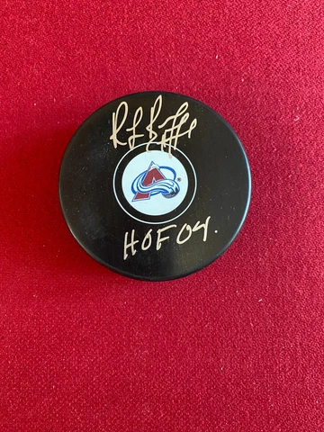 Ray Bourque, "Autographed"(JSA) Avalanche Puck (Scarce / Vintage) Cover