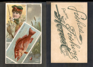 1888 N108 DUKE FISHES AND FISHING GOLD FISH, RED SNAPPER          '3557