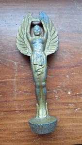 Winged Victory Angel Goddess w/Wreath Hood Ornament 6 inches - Picture 1 of 4