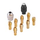 Quick Change Brass Rotary Drill Nut Set 10Pcs Replacement Upgrade to Precision