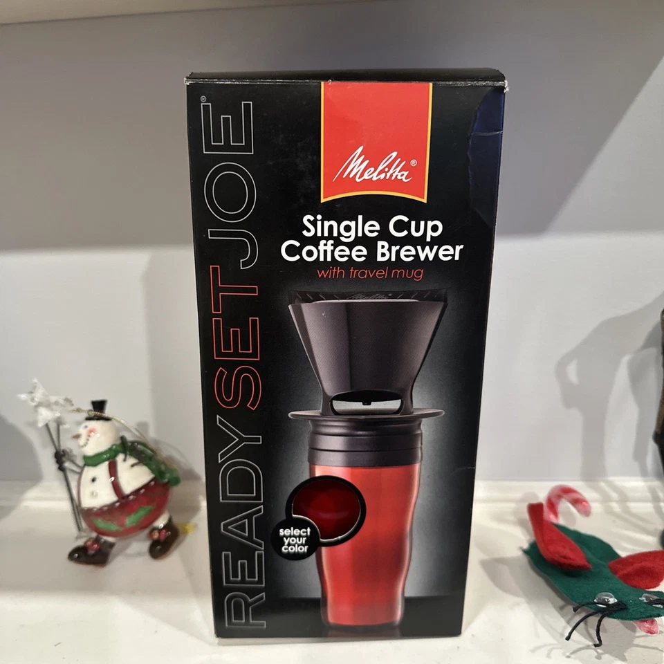 Cafetera Melitta, cafetera verter de una sola taza con taza de viaje, paquete de 2 negras Foto 1 de 3