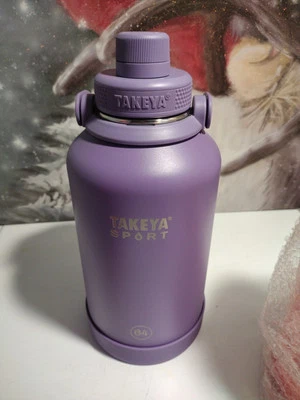 Takeya 64 oz. Botella aislada de acero inoxidable púrpura 💜 Foto 1 de 4