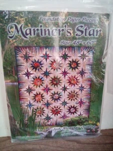 MARINER'S STAR Foundation Paper Piecing Quilt Pattern 48" x 60" Judy Niemeyer - Picture 1 of 1