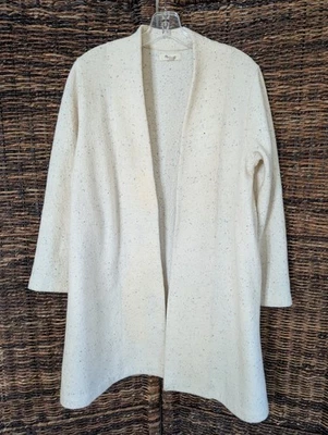 Madewell Wool Blend Langley Swing Coat Women's XXS Cream Minimalist Oversized  - Image 1 of 4