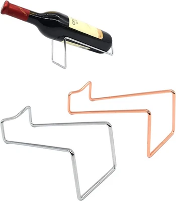 2 Pezzi Portabottiglie Da Vino in Metallo, Porta Bottiglie Da Frigo, Porta Botti - Immagine 1 di 4