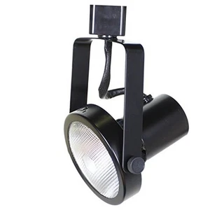50005 Black PAR30 Short Neck Gimbal Ring Line Voltage Track Lighting Head - Picture 1 of 8