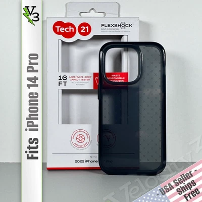 Tech 21 Case for iPhone 14 Pro - Black EvoCheck Gel Case | Ultra Slim | USED - Image 1 of 4
