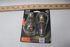 (2-Pk) Feit Electric LED Light Bulb Plastic Soft White A15 E26 40W - Picture 1 of 4
