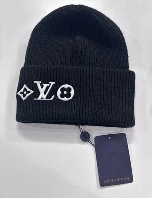 Black Louis Vuitton Men’s Wool Headline Beanie - Image 1 of 4