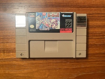 Looney Tunes B-Ball SNES. Tested Working And Authentic. Sun Damaged - Image 1 of 4