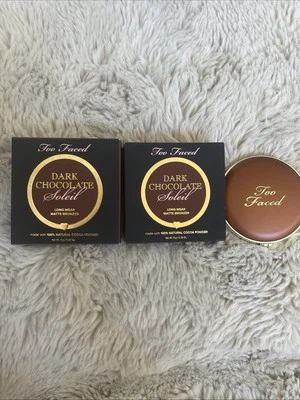x2 Too Faced Soleil Dark Chocolate Long Wear Matte Bronzer (Matte) (0.28oz) Each - Image 1 of 4
