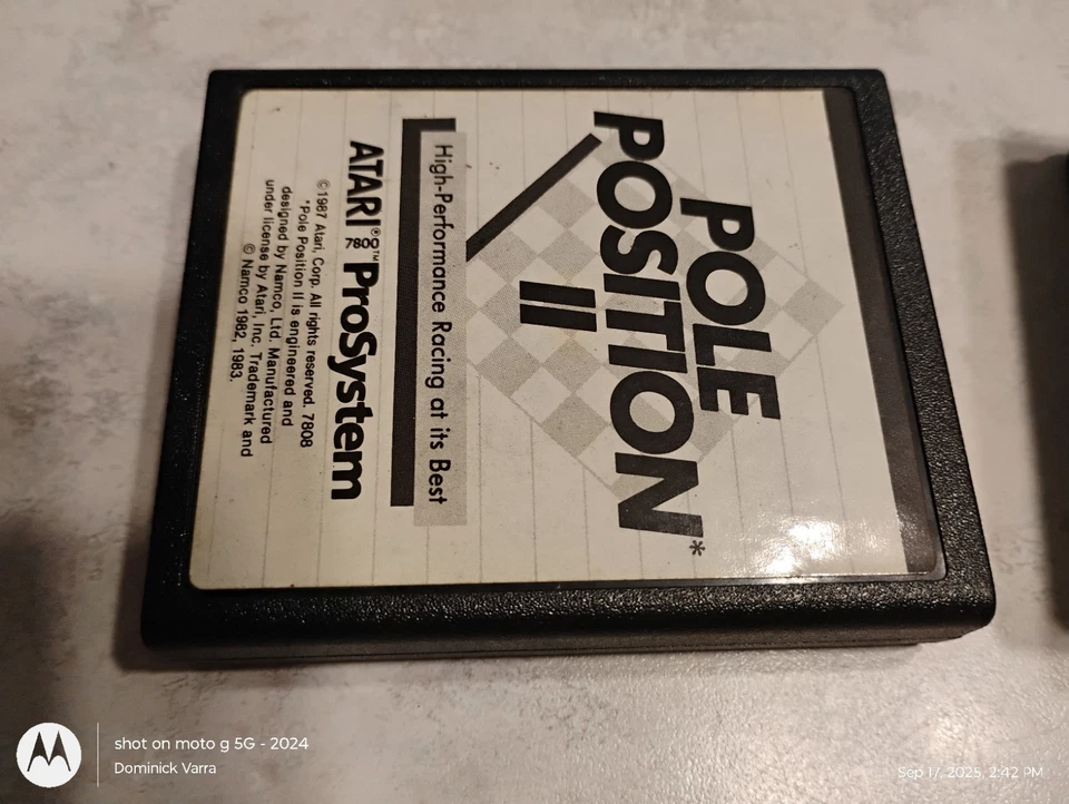 Atari Pole Position II 2 Pro System 1987 Namco Cartridge Tested - Image 1 of 1