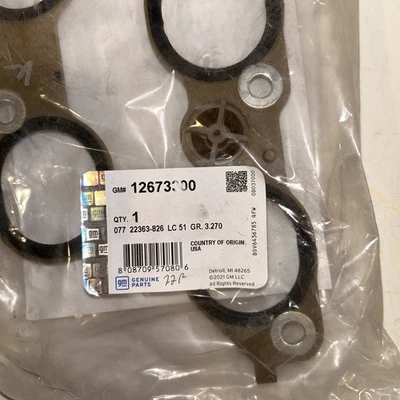 Genuine GM 12673300 Buick Cadilalc Chevrolet GMC Lower Intake Manifold Gasket Foto 1 de 3