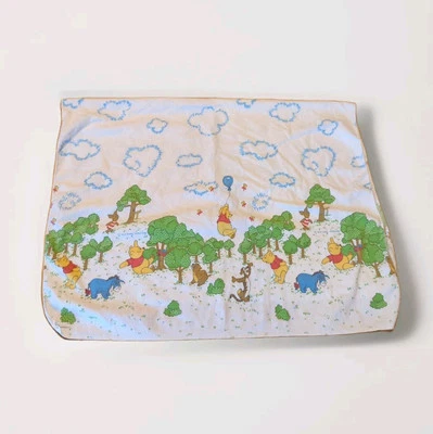 Disney Winnie the Pooh 100 acres madera bebé manta de recepción lechón vintage Foto 1 de 4
