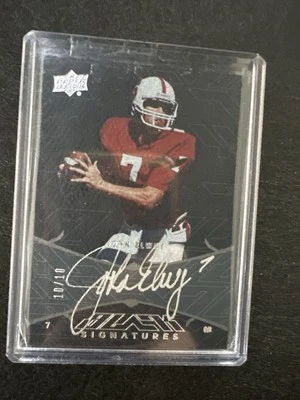 John Elway 2014 Upper Deck Exquisite Auto 10/10 – HOF QB – Rare Short Print - Image 1 of 2