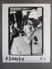 Alanis Morissette Black & White 8 X 10 Glossy Promo Photo Onstage !