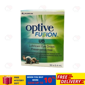 Gotas lubricantes para ojos Optive fusion UD ayudan a mantener la hidratación en los ojos 30 x0,4 ml - Imagen 1 de 7