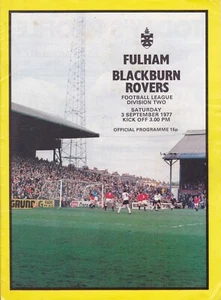 Fulham v Blackburn Rovers 3 September 1977 - Picture 1 of 2