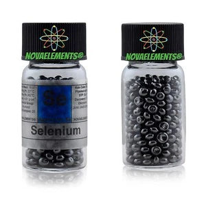 Selenium metal pellets fulfilled vial, element 34 sample ~20 grams 99.999% Se - Picture 1 of 5