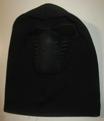 MASCARILLA FACIAL CON CAPUCHA PARA ADULTOS CON FLUJO DE AIRE PARA EXTERIORES/CICLISMO/ESQUÍ NEGRA TALLA ÚNICA ¡NUEVA! Foto 1 de 3
