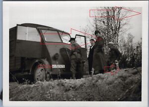 Foto Wehrmacht LKW Transporter WK Kennzeichen Beutefahrzeug ?    ( LIP  )