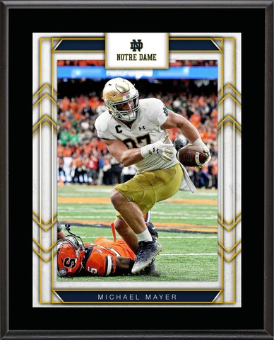 Michael Mayer Notre Dame Fight Irish 10.5" X 13" Sublimated Player Plaque Cover