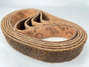 40A COARSE Pack of 5 Nylon Non-Woven Sanding Belts Made with 3M™ Scotch-Brite™ - Picture 1 of 5