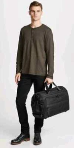 TUMI Alpha Bravo Framed Soft Duffel/Travel Bag Weekender Carry On Solid Black - Picture 1 of 21