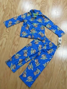 Star Wars Baby Yoda Mandalorian Child Kids Boys 2 Pc. Pajamas Lounge Set Blue 4 - Picture 1 of 3