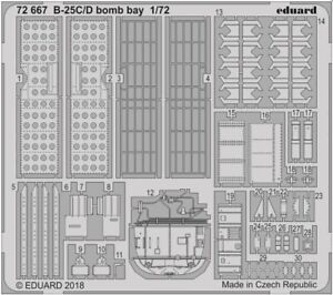 (EDP72667) - Eduard Photoetch 1:72 - B-25C/D Mitchell Bomb Bay
