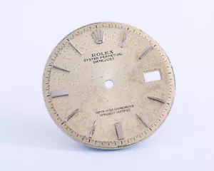 Rolex Datejust Silber Tropical Door Stop Marker Dial für Modell 1601 FCD21058 - Bild 1 von 2
