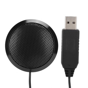 Mini Capacitive Microphone USB Collar Clip Mic With Built In Sound Card For FD5